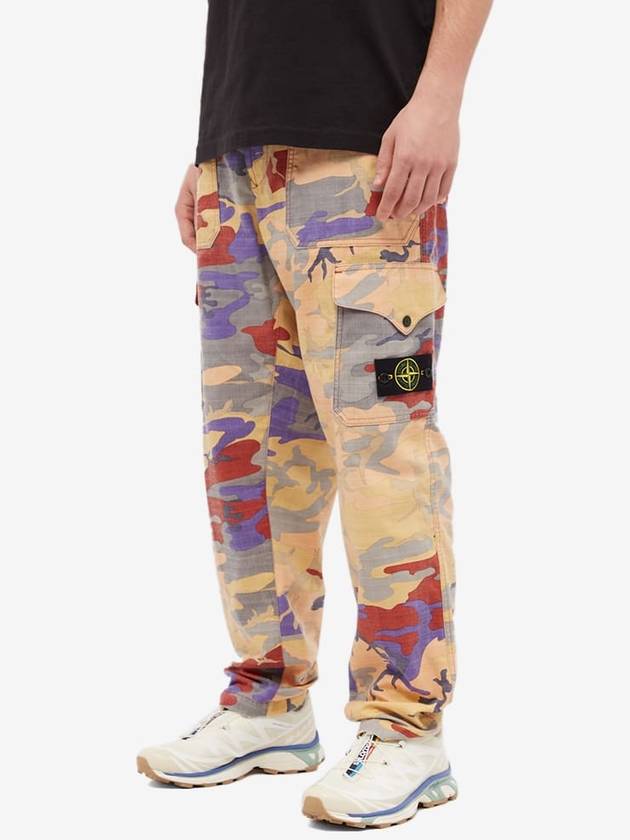 Heritage Camo Ripstop Nylon Cargo Pants Beige - STONE ISLAND - BALAAN 3