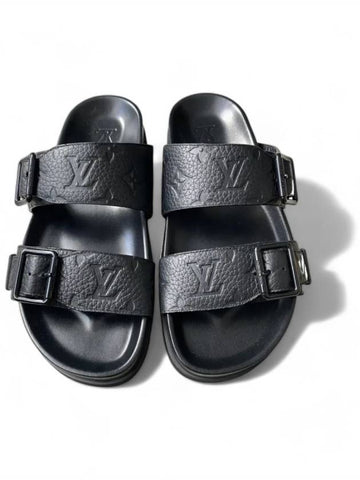 monogram velcro sandals black - LOUIS VUITTON - BALAAN 1