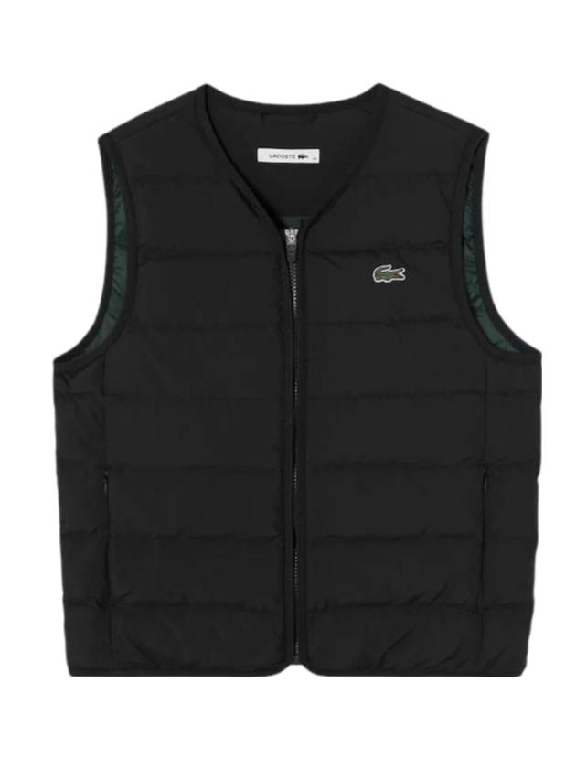 Women's Light Down Vest Black - LACOSTE - BALAAN 1