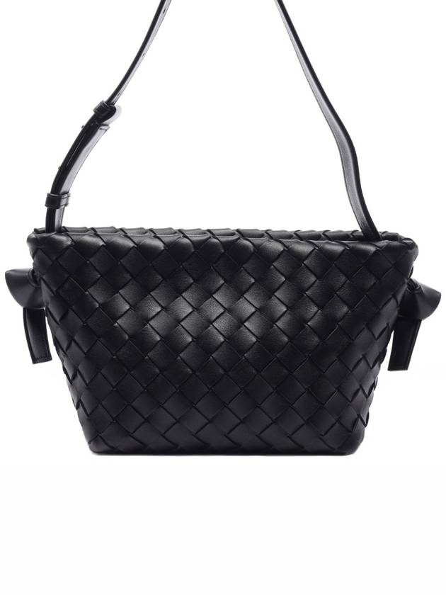 Intrecciato Tie Mini Shoulder Bag Black - BOTTEGA VENETA - BALAAN 3