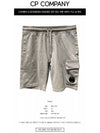 Men's Lens Patch Cargo Shorts Grey - CP COMPANY - BALAAN 3