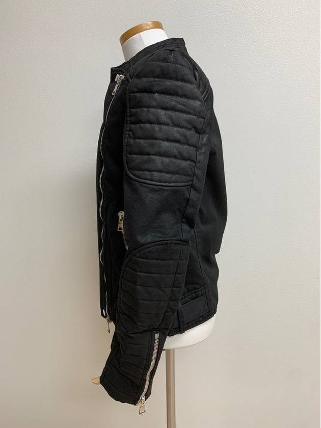 Coated rider jacket black XS - BALMAIN - BALAAN 4