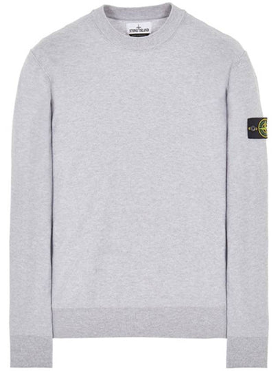 Logo Wappen Knit Top Grey - STONE ISLAND - BALAAN 2