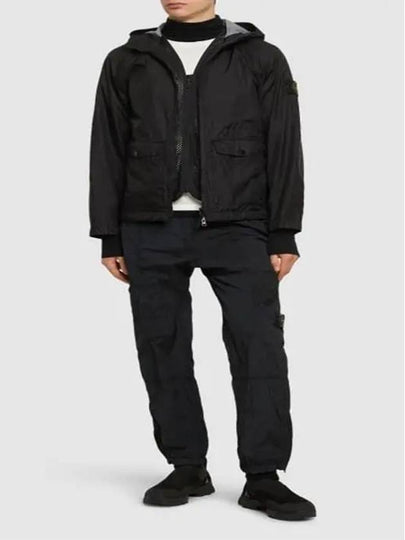 Membrana 3L TC Hooded Jacket Black - STONE ISLAND - BALAAN 2