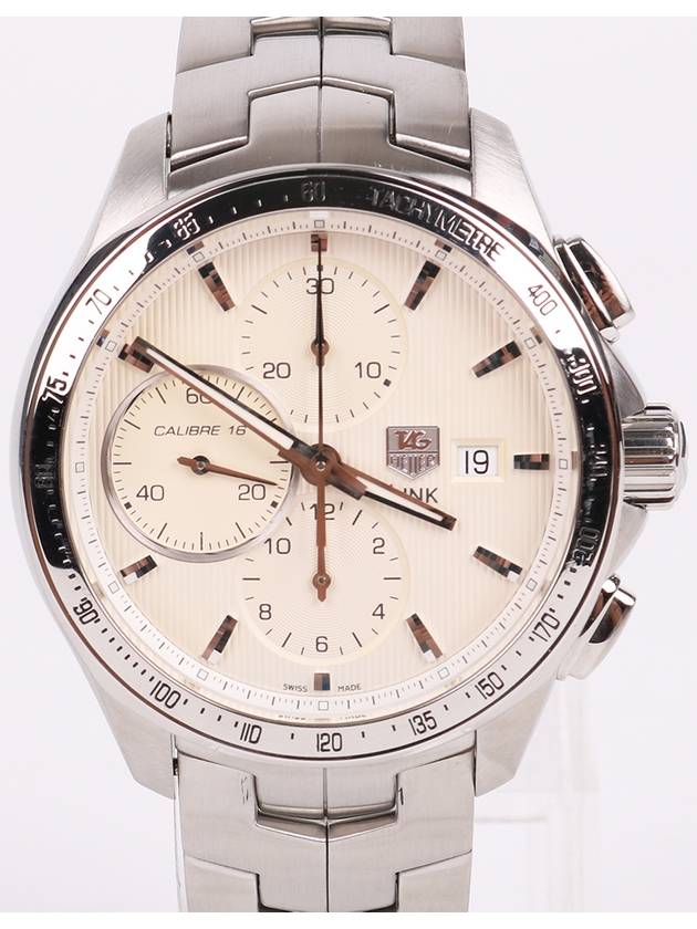 Chrono Caliber 16 Link Steel Watch CAT2011 - TAG HEUER - BALAAN 1