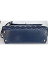 Coco Handle Caviar Medium Tote Bag Navy - CHANEL - BALAAN 9