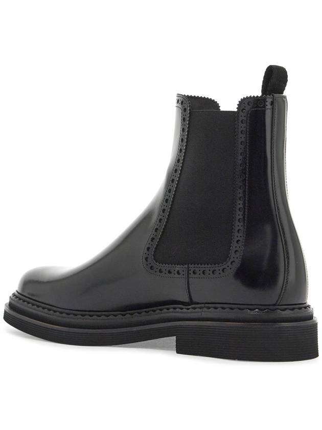 brushed leather chelsea ankle boots - DOLCE&GABBANA - BALAAN 3