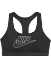 W Sports Bra Swoosh Futura FB4081 010 - NIKE - BALAAN 1