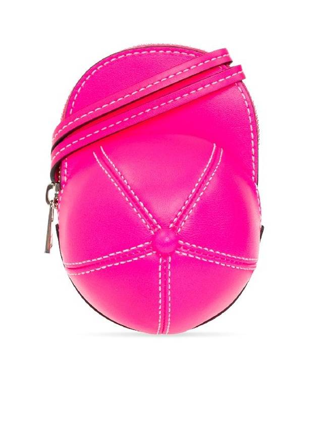 Cap Nano Leather Shoulder Bag Neon Pink - JW ANDERSON - BALAAN 1