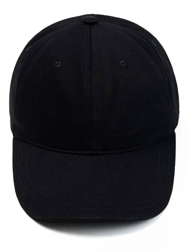 Back Logo Cotton Ball Cap Black B0651062892 - CELINE - BALAAN 2