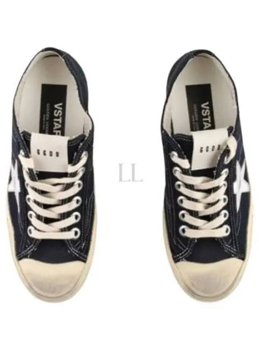 Star Patch Lace-Up Low Top Sneakers Navy - GOLDEN GOOSE - BALAAN 2