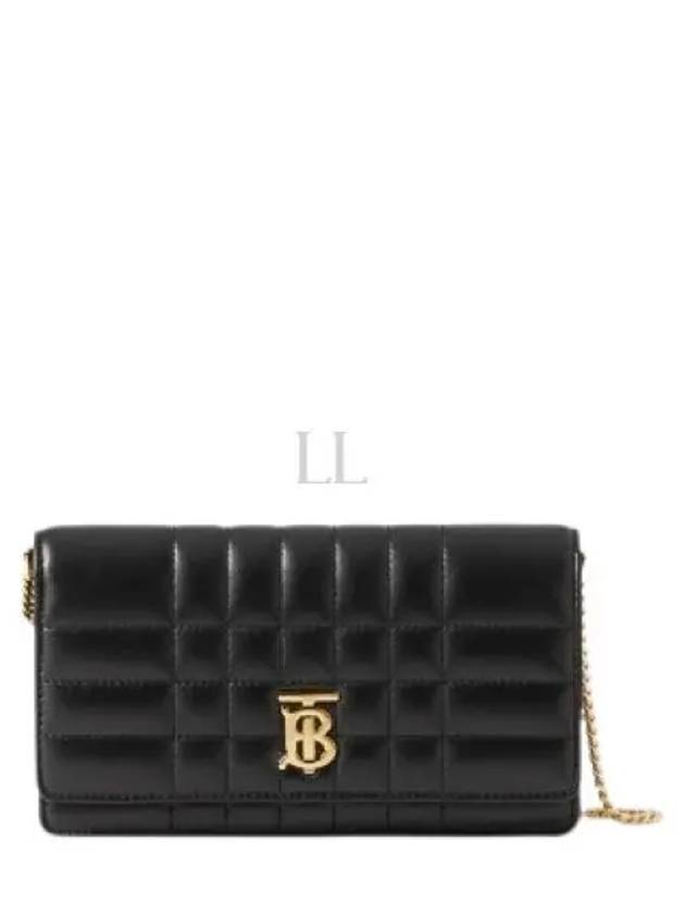 Lola Gold Logo Quilted Mini Cross Bag Black - BURBERRY - BALAAN 2