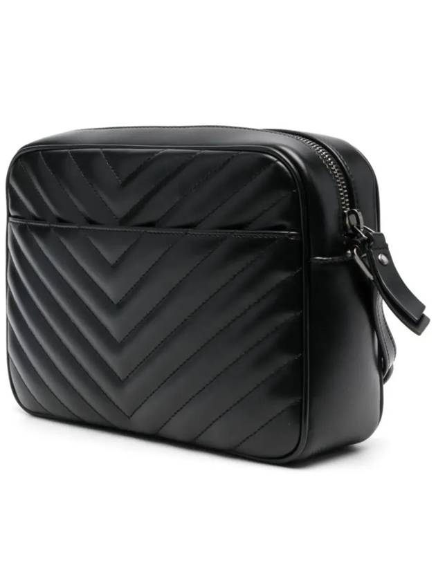 Roux Quilted Cross Bag Black - SAINT LAURENT - BALAAN 3