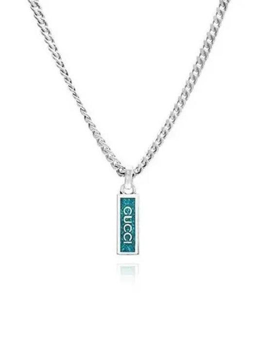 Enamel Pendant Necklace Silver YBB678714001 - GUCCI - BALAAN 2