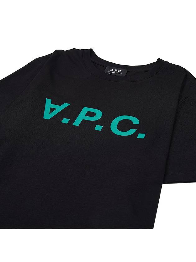 VPC Logo Organic Cotton Short Sleeve T-Shirt Black - A.P.C. - BALAAN 4