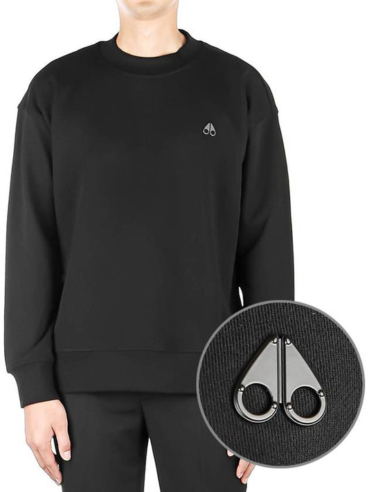 Marine Park Logo Detail Sweatshirt Black - MOOSE KNUCKLES - BALAAN 2