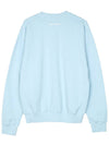 Wellness Club Flock Crew Neck Cotton Sweatshirt Baby Blue - SPORTY & RICH - BALAAN 3