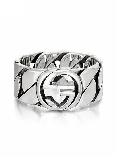 YBC661515001 Interlocking G Silver Ring 1140447 - GUCCI - BALAAN 1