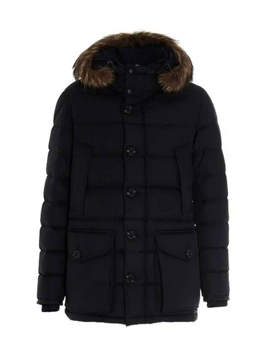 Cluny Long Down Jacket Black - MONCLER - BALAAN 2