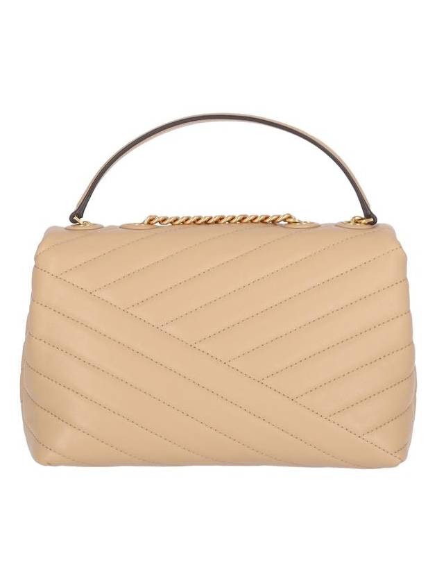 Kira Chevron Convertible Strap Small Shoulder Bag Desert Dune - TORY BURCH - BALAAN 4