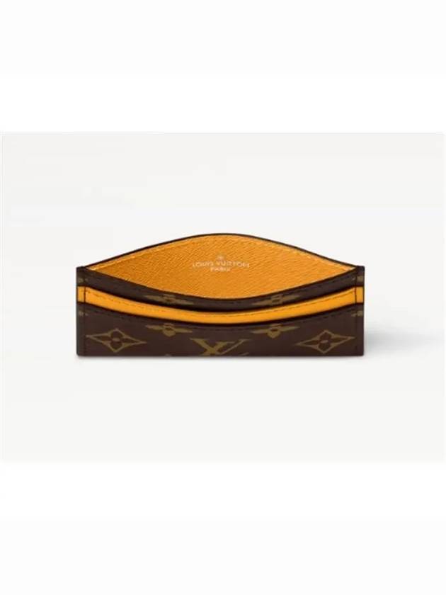 Monogram Double Card Wallet Brown - LOUIS VUITTON - BALAAN 4