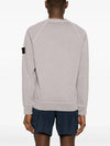 Garment Dyed Malfile Crewneck Sweatshirt Grey Heather - STONE ISLAND - BALAAN 3