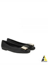 Double Bow Ballerina Flats Black - SALVATORE FERRAGAMO - BALAAN 2