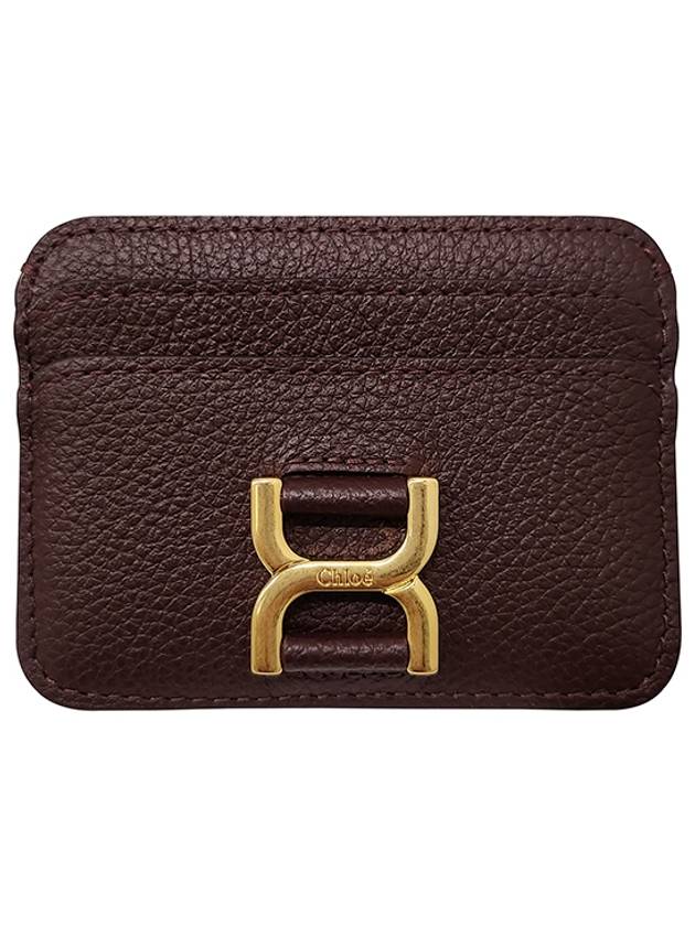 Marcie Leather Card Wallet Deep Violin - CHLOE - BALAAN 2