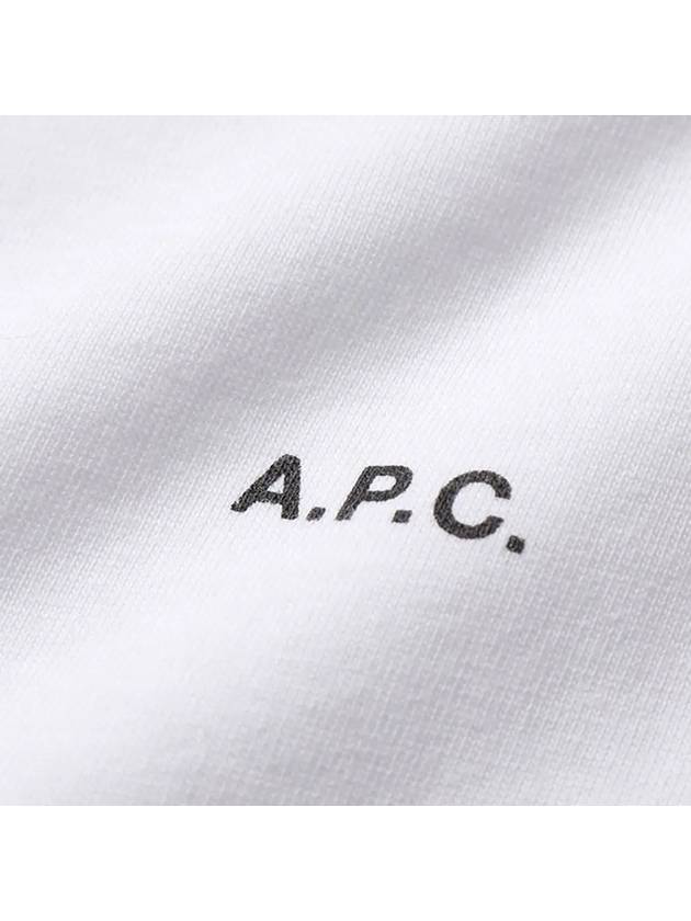 Jade Logo Short Sleeve T-Shirt White - A.P.C. - BALAAN 5