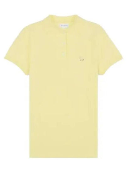 Baby Fox Patch Regular Polo Shirt Yellow - MAISON KITSUNE - BALAAN 2