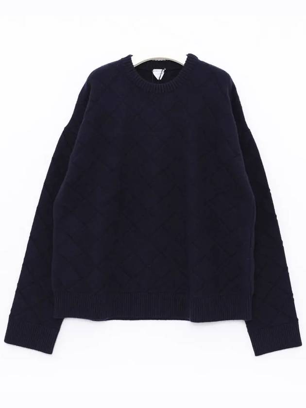 Intrecciato Wool Knit Top Navy - BOTTEGA VENETA - BALAAN 2