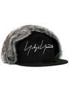 Fake Fur Trim Cap Hat HEH85977 - YOHJI YAMAMOTO - BALAAN 2