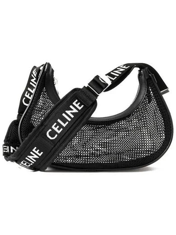 Mesh Tracking Shoulder Bag Black - CELINE - BALAAN 1