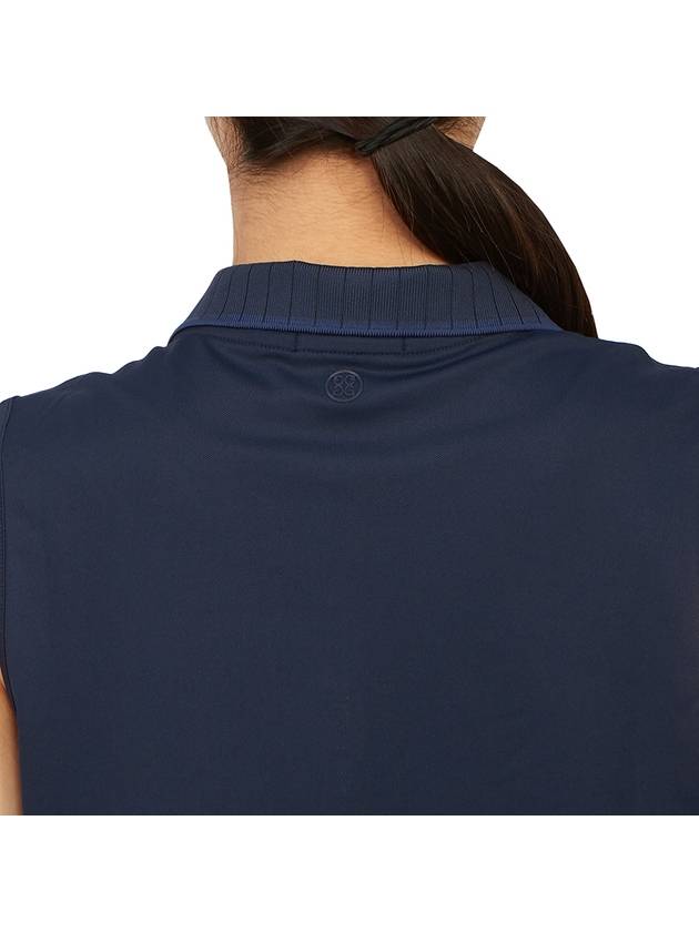 Collar Pleated Sleeveless Navy - G/FORE - BALAAN 8