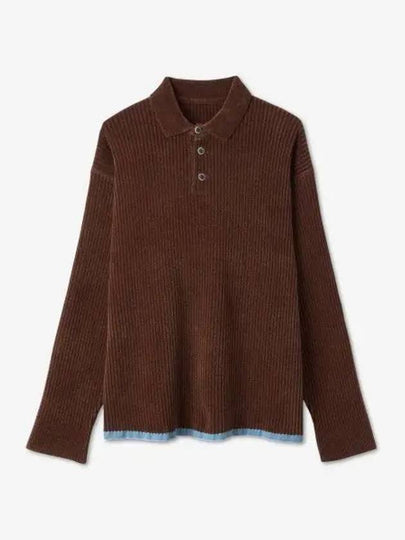 Men's Duci Chenille Knit Top Brown - JACQUEMUS - BALAAN 2