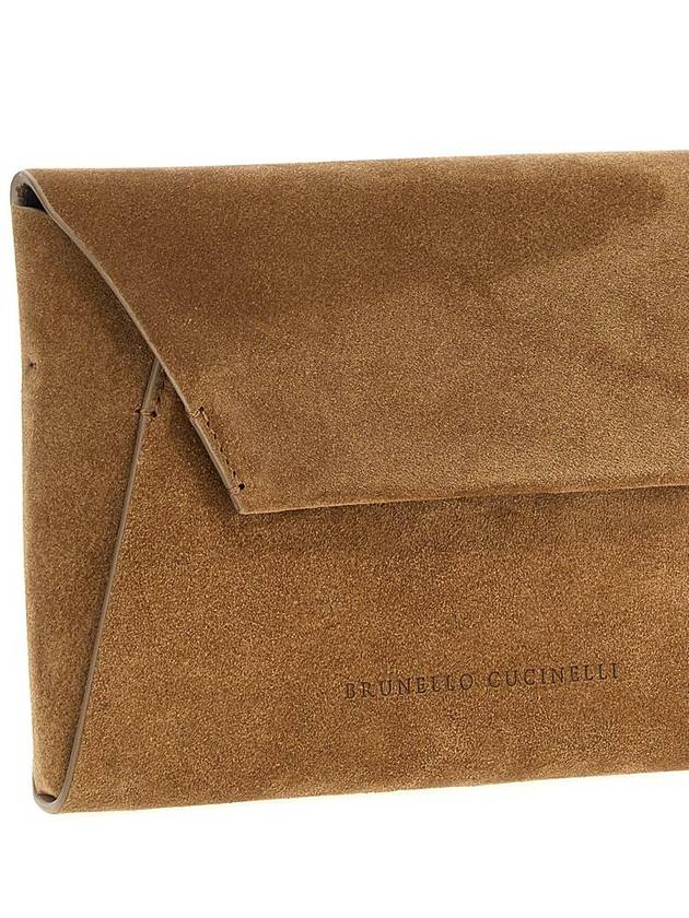 Brunello Cucinelli Monile Suede Clutch Bag - BRUNELLO CUCINELLI - BALAAN 3