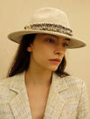 Wool 100 Beige FedoraWool100 Beige Fedora - DAMAGE MNEMONIC - BALAAN 1