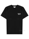 Handwriting Comfort Short Sleeve T-Shirt Black - MAISON KITSUNE - BALAAN 2