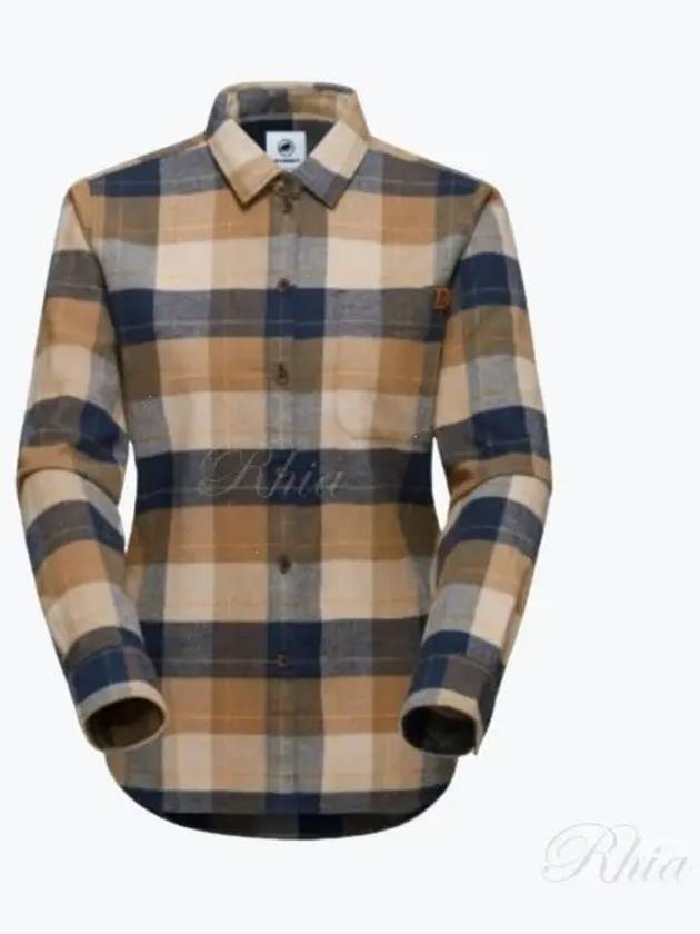 Trovat Check Long Sleeve Shirt Navy Savannah - MAMMUT - BALAAN 2