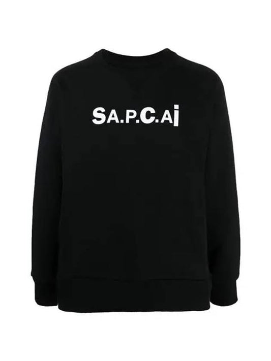 Sakai Logo Tani Sweatshirt Black - A.P.C. - BALAAN.