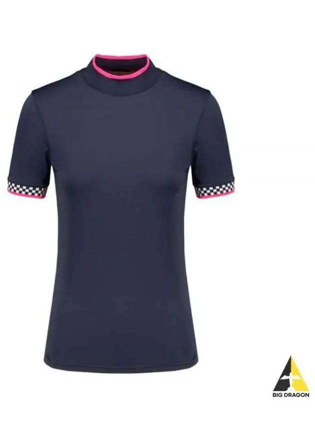 Women's Featherweight Mock Neck Golf Short Sleeve T-Shirt Twilight - G/FORE - BALAAN 2