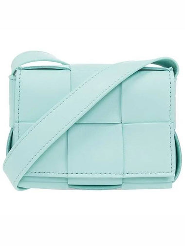 Intrecciato Cassette Small Cross Bag Celadon - BOTTEGA VENETA - BALAAN 1