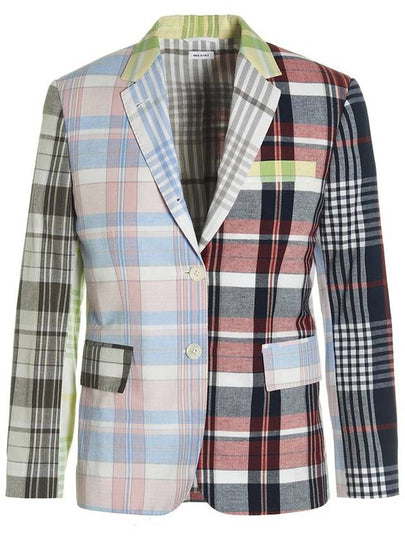 Women's Fun Mix Madras Classic Sports Jacket - THOM BROWNE - BALAAN 2