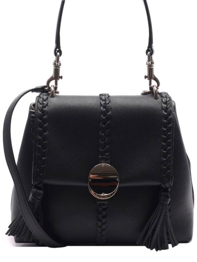 Penelope Leather Shoulder Bag Black - CHLOE - BALAAN 3