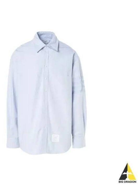 4 bar stripe oxford shirt light blue MWL381A 06496 - THOM BROWNE - BALAAN 1