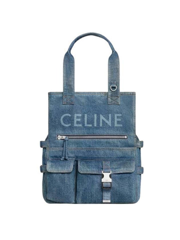 denim tote bag - CELINE - BALAAN 1