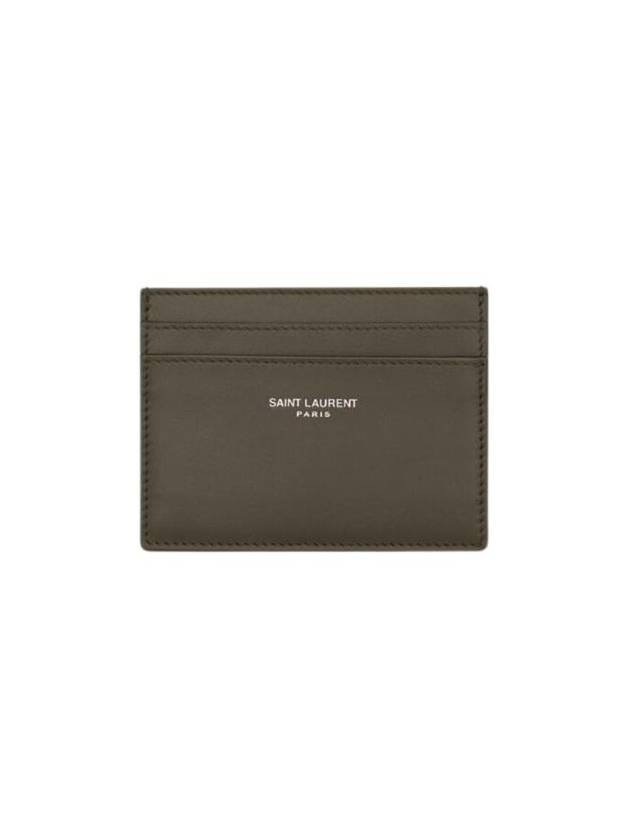 Paris Card Case Smooth Leather Light Musk 375946 0U90E 3212 - SAINT LAURENT - BALAAN 1