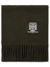 College Fox Blazon Muffler Khaki - MAISON KITSUNE - BALAAN 2