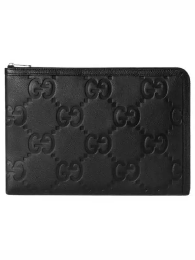 Jumbo GG Pouch Bag Black - GUCCI - BALAAN 2