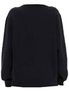 Women's Face Patch Sweatshirt Black - ACNE STUDIOS - BALAAN.